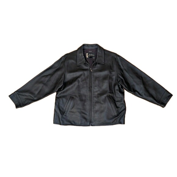 Eddie Bauer Jackets & Blazers - Vintage Eddie Bauer Womens XXL 2XL Stine Black Leather Legend Classic Jacket EUC